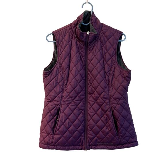 Free Country Reversible Vest Womens Size Large Water Resistant Warm Purple - Picture 1 of 5